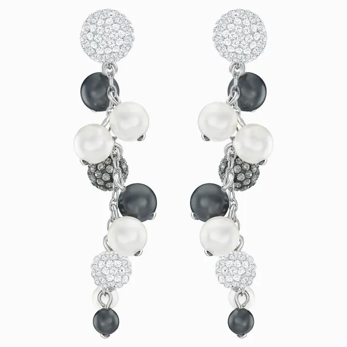 Swarovski Earrings Swarovski Womens Pierced Earrings Lady Jane Rhodium Plated 5368697