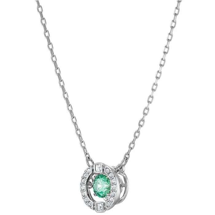 Swarovski Necklaces Swarovski Womens Necklace Sparkling Dance Round Shape Pendant 5496308