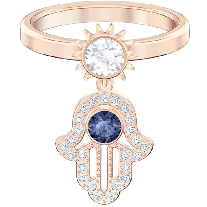 Swarovski Rings Swarovski Womens Ring Duo Evil Symbolic Motif Rose Gold Plated Size 6 5515441 Swarovski Rings Swarovski Womens Ring Duo Evil Symbolic Motif Rose Gold Plated Size 6 5515441