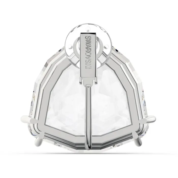 Swarovski Womens Clip Earring Mesmera Single Clear Triangle Cut Crystal 5600752 Swarovski Earrings