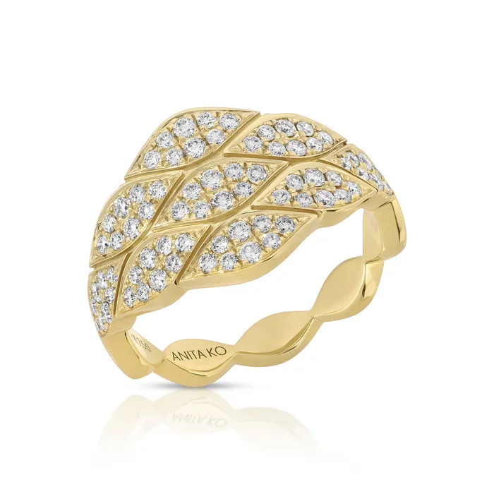 TALITHA GRADUATED PAVE DIAMOND RING anitako Rings