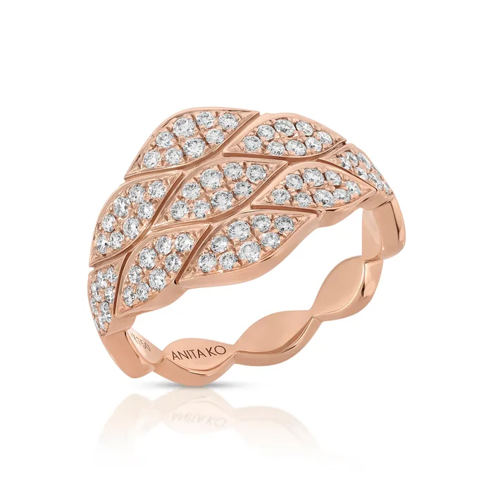 TALITHA GRADUATED PAVE DIAMOND RING anitako Rings