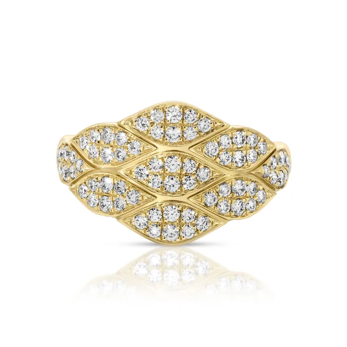 TALITHA GRADUATED PAVE DIAMOND RING anitako Rings