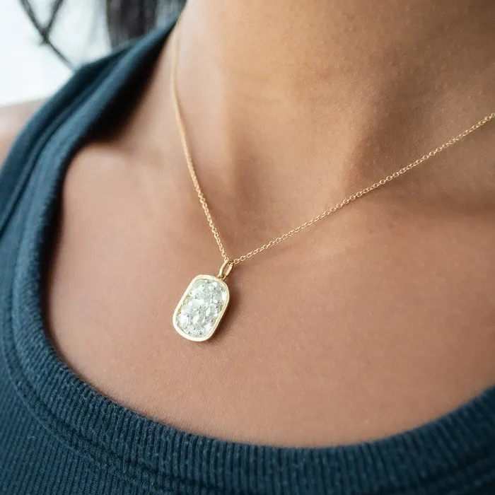 TAP By Todd Pownell Necklaces Diamond Cluster Frame Necklace