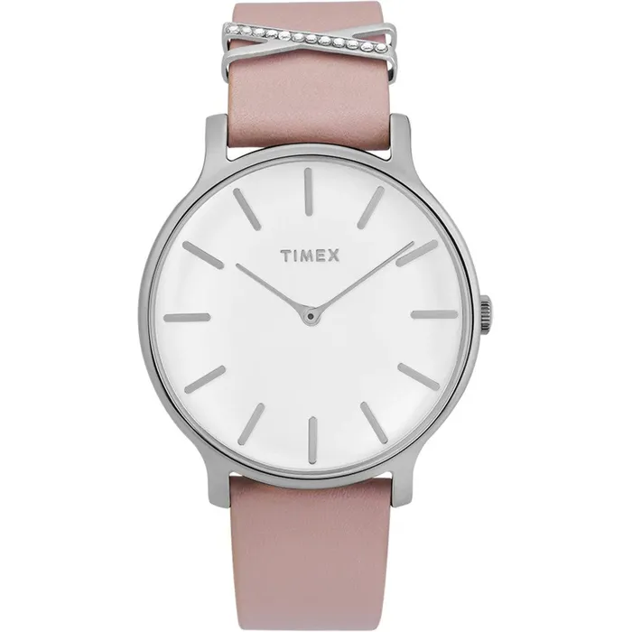 Timex Watches Timex Womens Quartz Watch Transcend White Dial Leather Strap TW2T47900 Timex Watches Timex Womens Quartz Watch Transcend White Dial Leather Strap TW2T47900