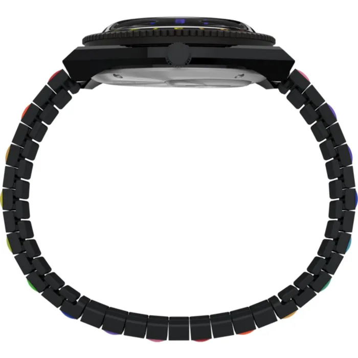 Timex Womens Watch Q Date Display Black Dial Steel Expansion Band TW2V65900VQ Timex Rings Timex Womens Watch Q Date Display Black Dial Steel Expansion Band TW2V65900VQ Timex Rings