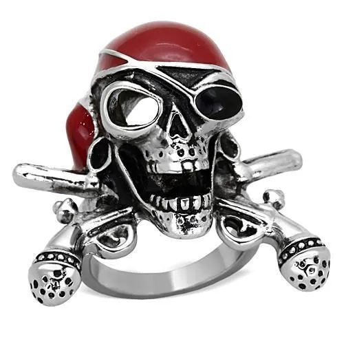 TK1374 High polished no plating Stainless Steel Ring with Epoxy in Siam Alamode Rings