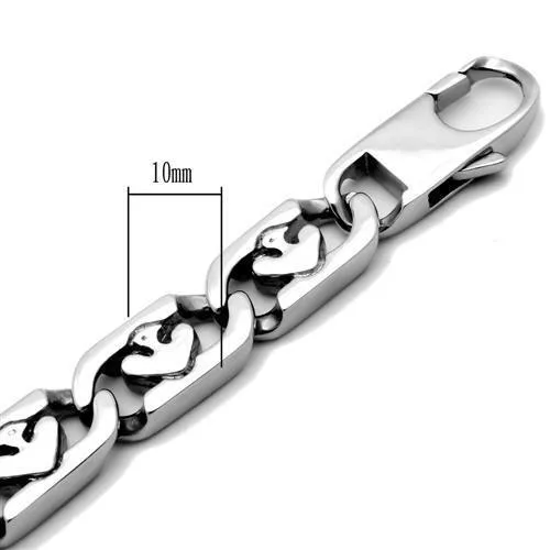 TK334 High polished no plating Stainless Steel Bracelet with No Stone Alamode Bracelets