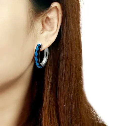 TK433 High polished no plating Stainless Steel Earrings with No Stone Alamode Earrings