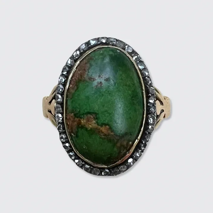 Turquoise Diamond Cluster Ring 21stfinds Rings
