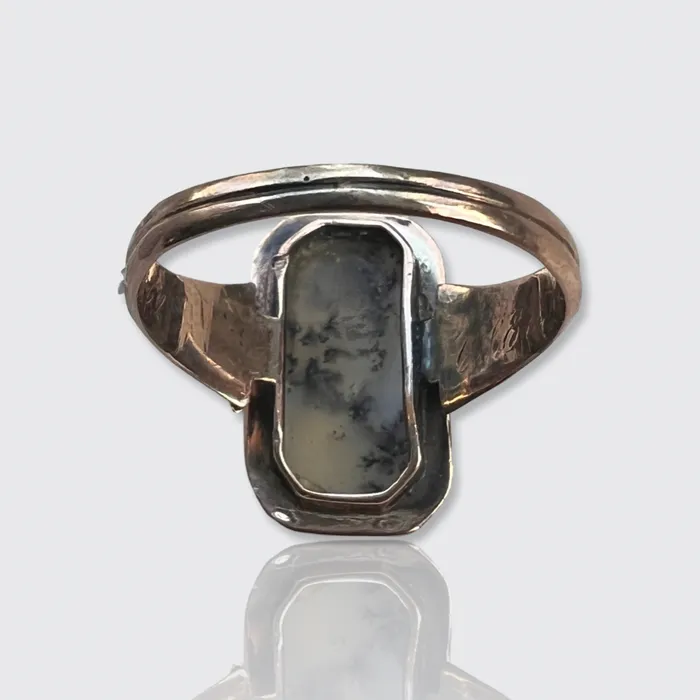 Victorian Moss Agate Panel Ring 21stfinds Rings