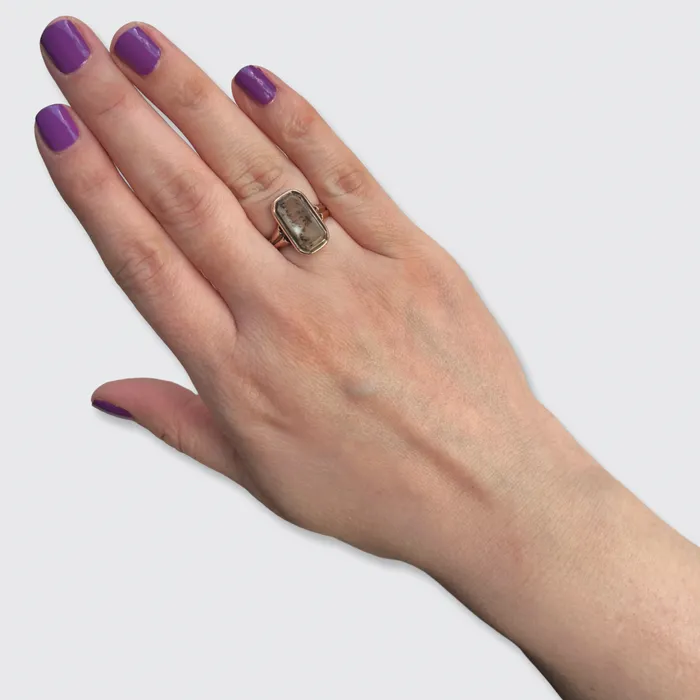 Victorian Moss Agate Panel Ring 21stfinds Rings