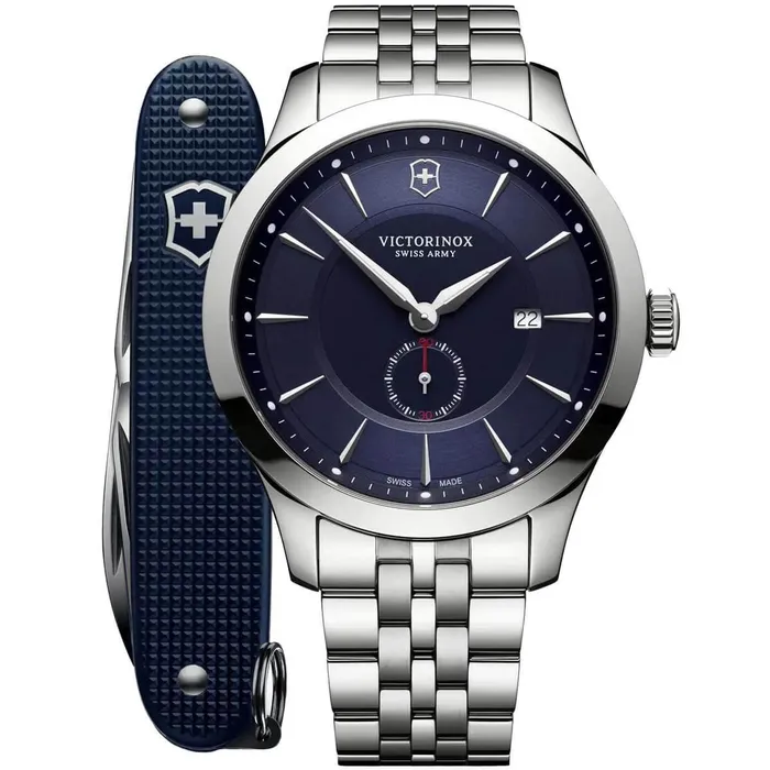 Victorinox Swiss Army Bracelets Victorinox Swiss Army Mens Watch with Knife Alliance Silver Bracelet 2417631 Victorinox Swiss Army Bracelets Victorinox Swiss Army Mens Watch with Knife Alliance Silver Bracelet 2417631