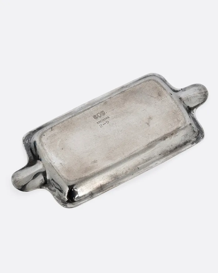 VINTAGE Rings Silver Ashtray VINTAGE Rings Silver Ashtray