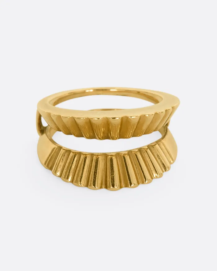 VINTAGE Scalloped Edge Ring Guard Rings