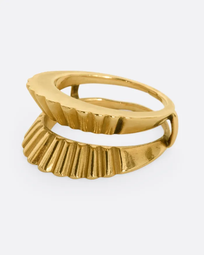VINTAGE Scalloped Edge Ring Guard Rings VINTAGE Scalloped Edge Ring Guard Rings