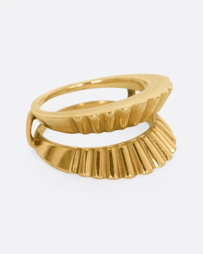 VINTAGE Scalloped Edge Ring Guard Rings VINTAGE Scalloped Edge Ring Guard Rings