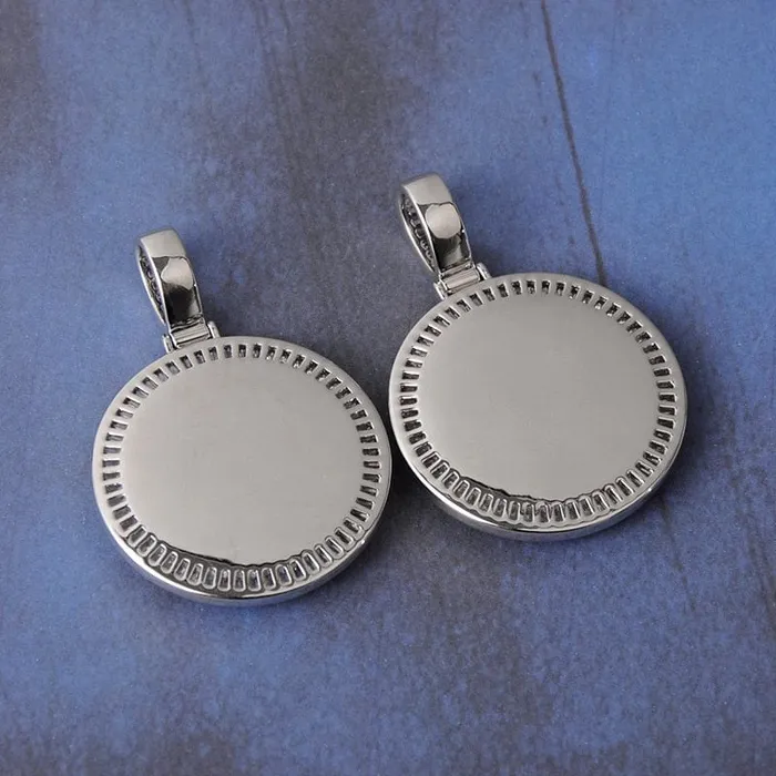 VVS Jewelry Necklaces 3D Custom Baguette Photo Pendant Chain with FREE Name Engraving