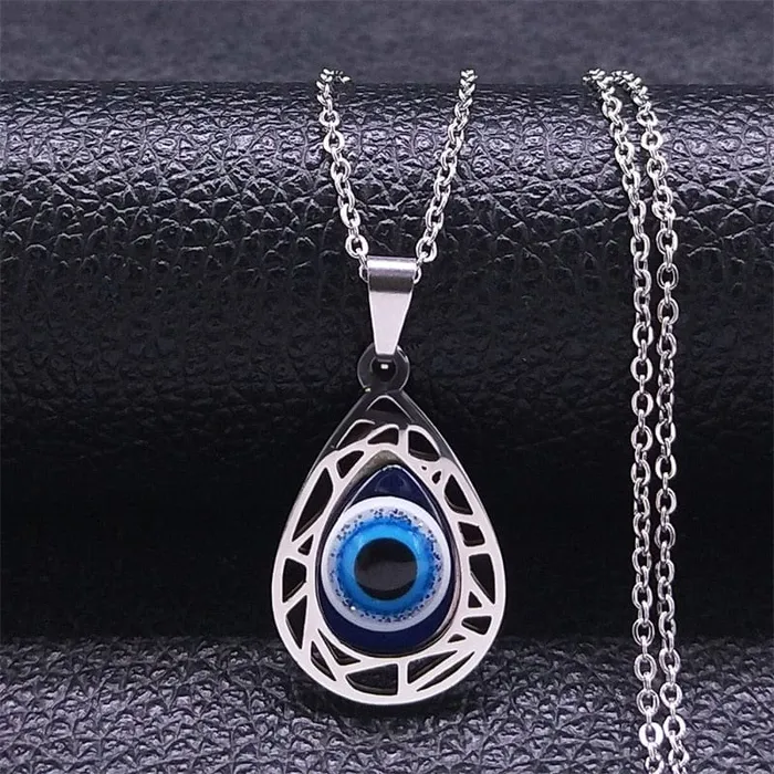 VVS Jewelry Necklaces Greek Eye Necklace