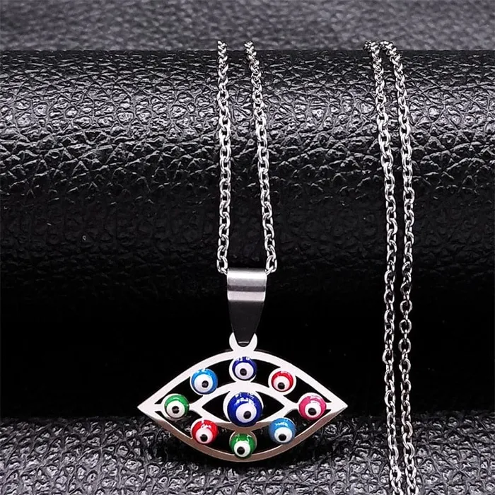 VVS Jewelry Necklaces Greek Eye Necklace