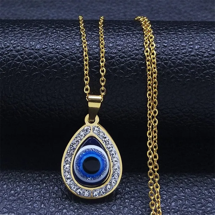 VVS Jewelry Necklaces Greek Eye Necklace