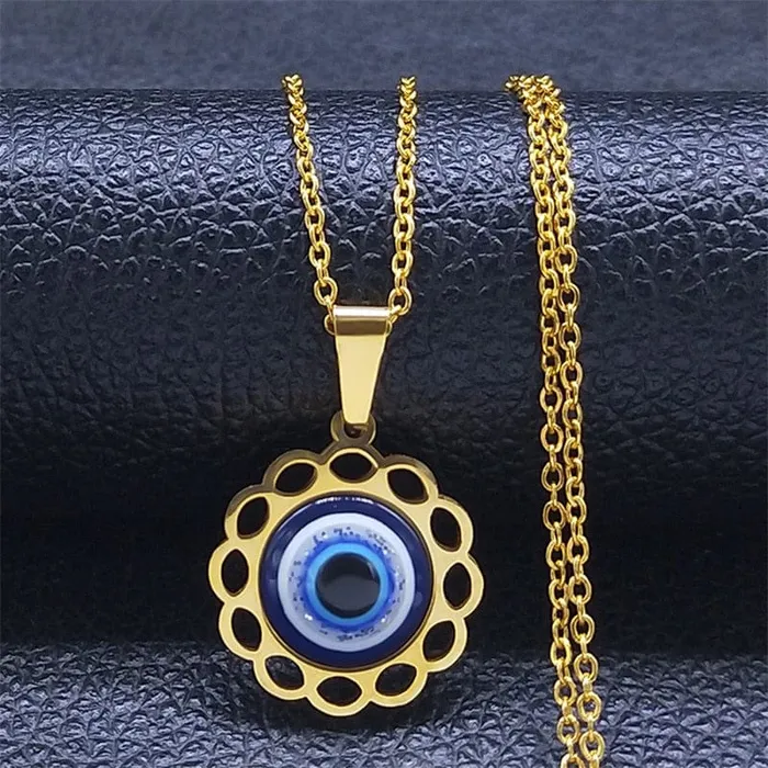 VVS Jewelry Necklaces Greek Eye Necklace