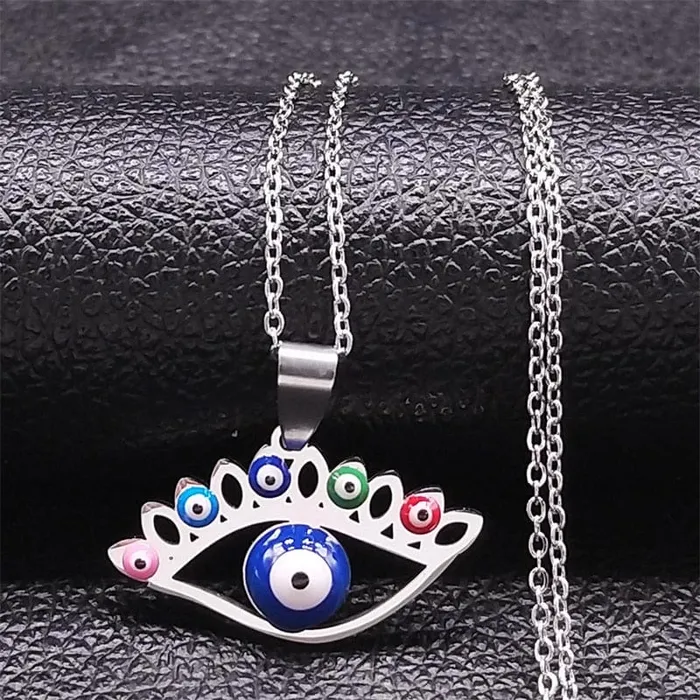 VVS Jewelry Necklaces Greek Eye Necklace
