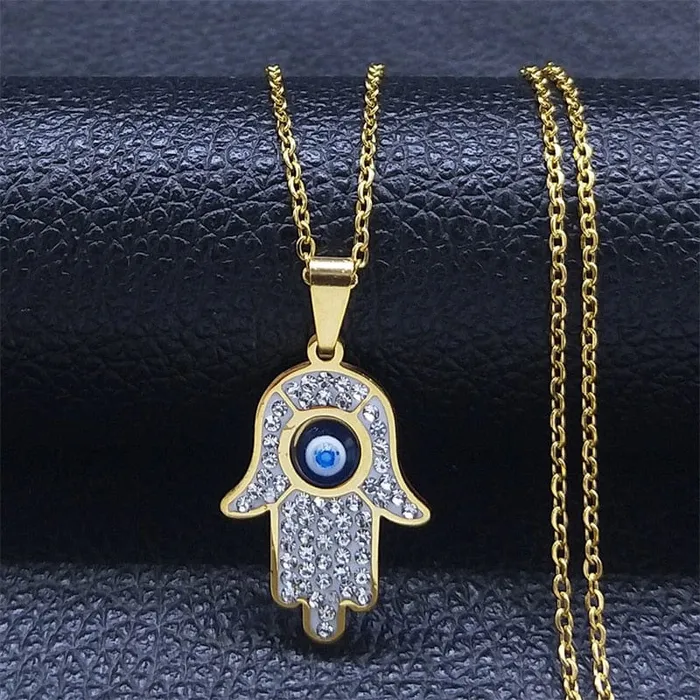 VVS Jewelry Necklaces Greek Eye Necklace