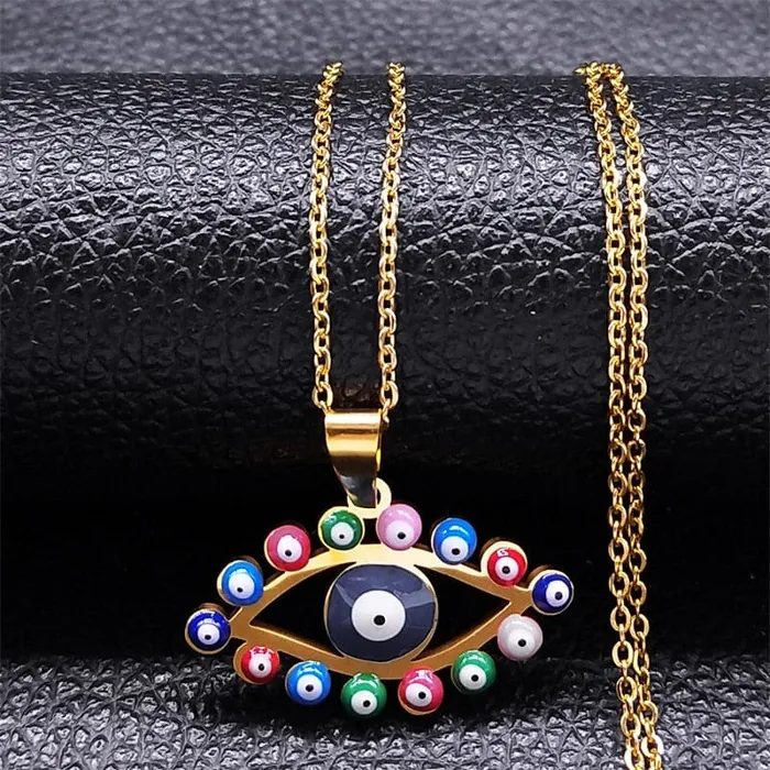VVS Jewelry Necklaces Greek Eye Necklace