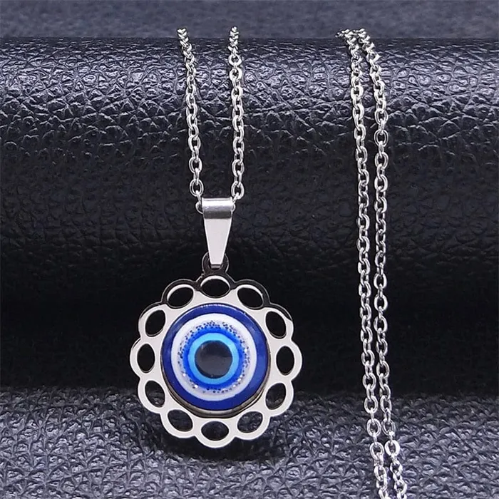 VVS Jewelry Necklaces Greek Eye Necklace
