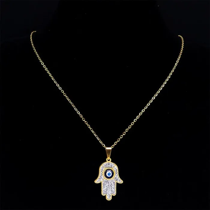 VVS Jewelry Necklaces Greek Eye Necklace