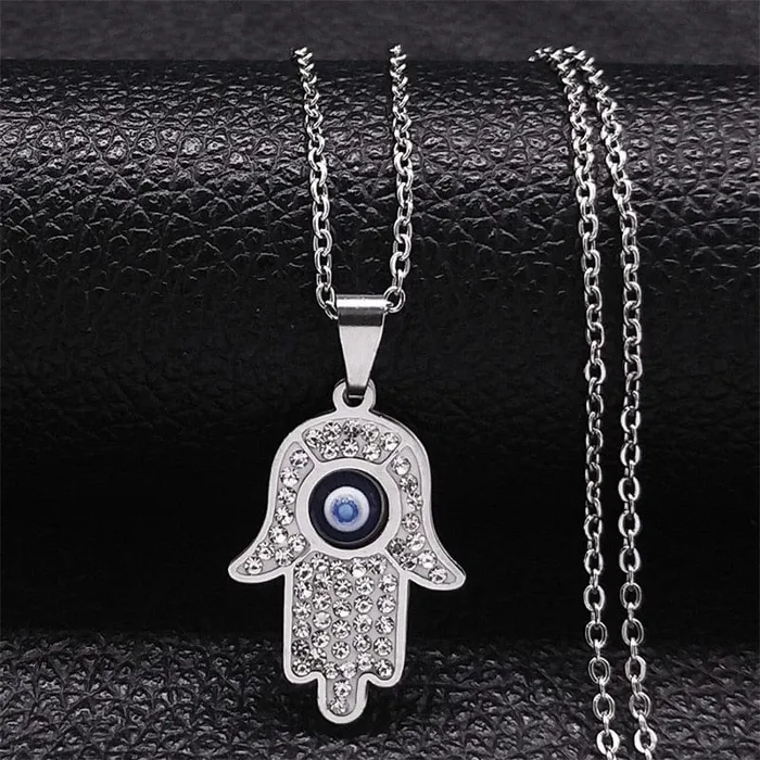 VVS Jewelry Necklaces Greek Eye Necklace