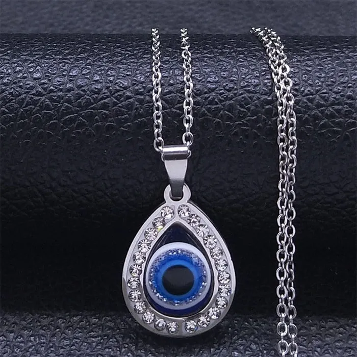 VVS Jewelry Necklaces Greek Eye Necklace