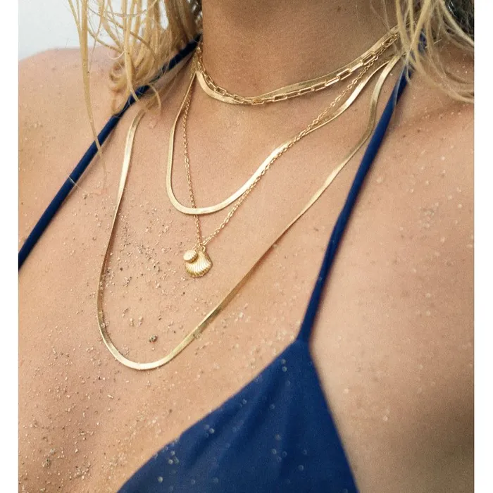 VVS Jewelry PreStyled Sets Aurora Gold Snake Chain