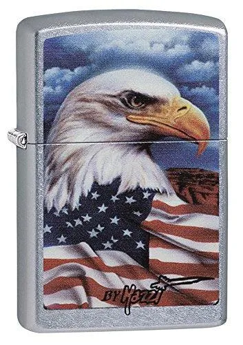 Zippo 24764 Mazzi Street Chrome Freedom Watch Windproof Pocket Lighter Zippo Watches