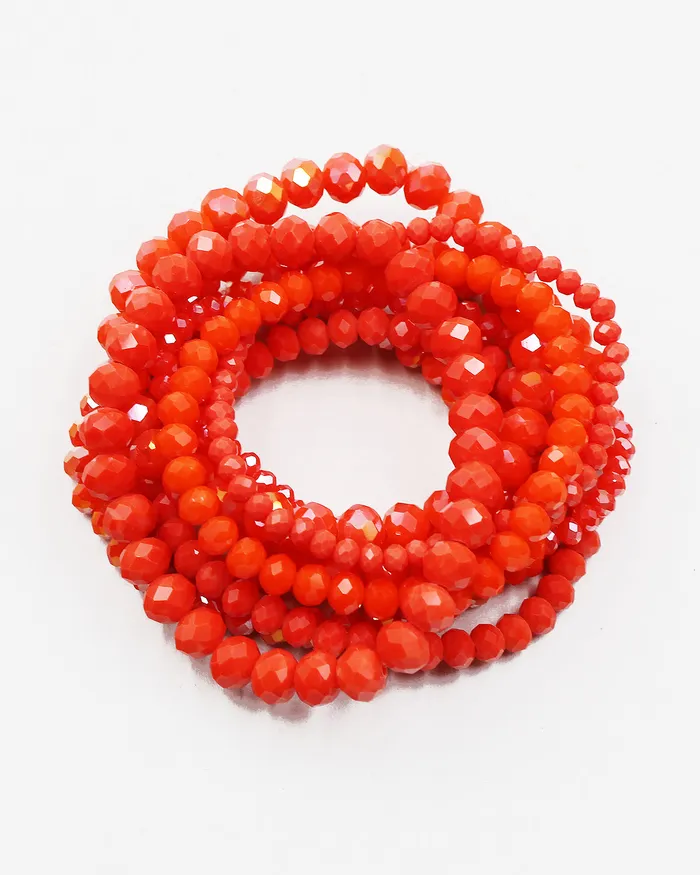 06012023 Multiple Layered Faceted Stretch Bracelet Bracelets 06012023 Multiple Layered Faceted Stretch Bracelet Bracelets