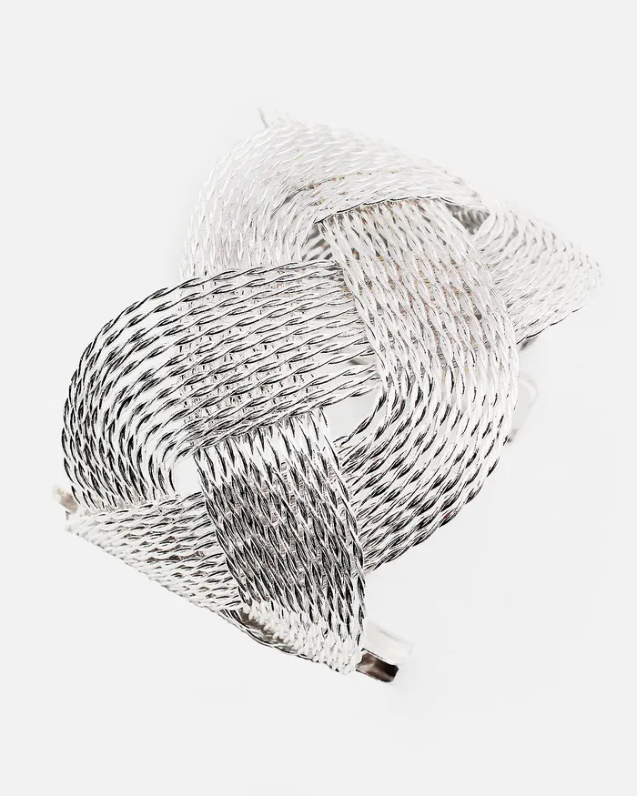 06222023Xshelf Bracelets Weaved Metal Cuff Bracelet 06222023Xshelf Bracelets Weaved Metal Cuff Bracelet