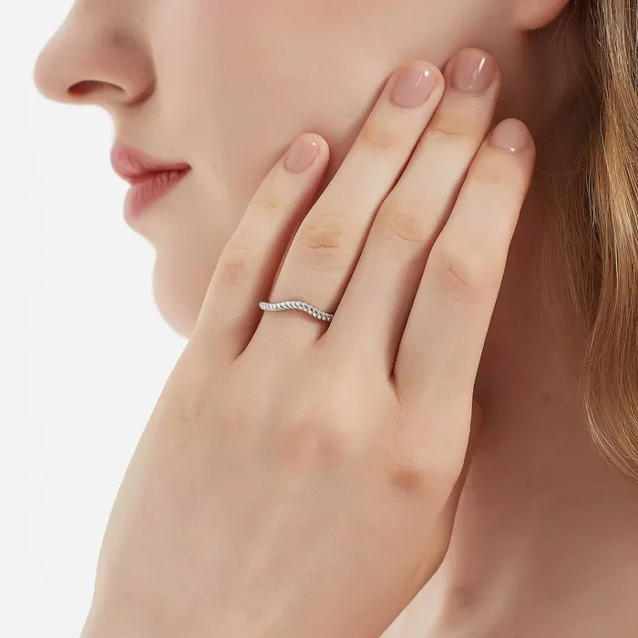3Stone Woven 2ct CZ Ring Set in Sterling Silver BERRICLE Rings