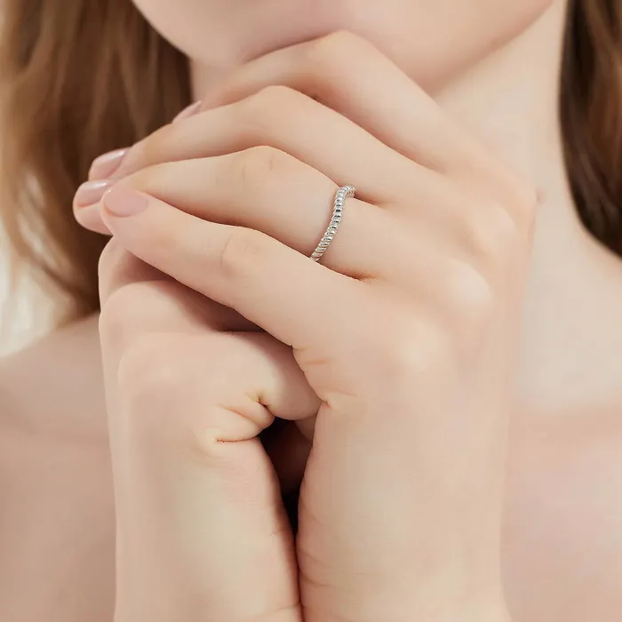 3Stone Woven 2ct CZ Ring Set in Sterling Silver BERRICLE Rings