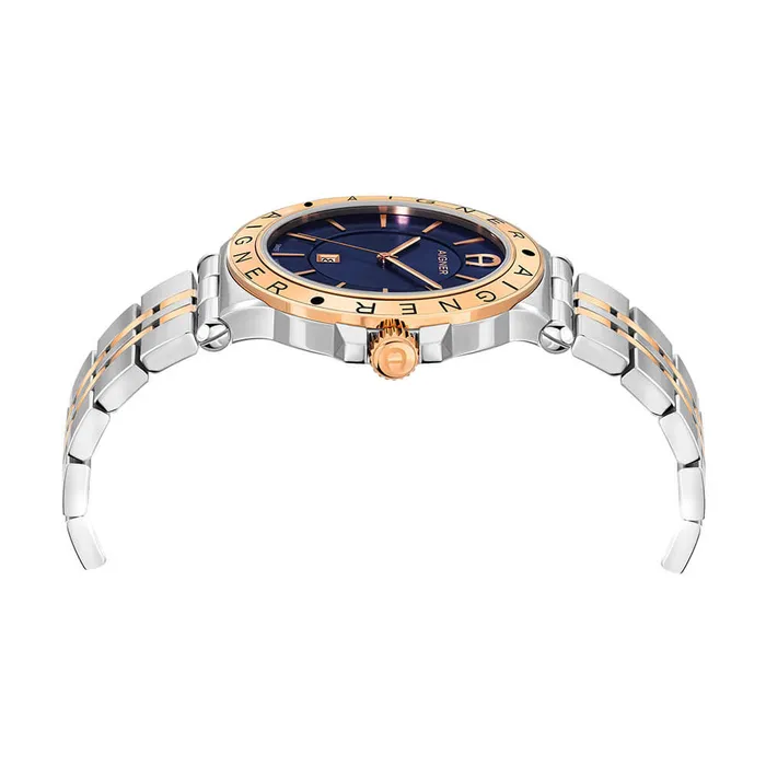 Aigner Rings AIGNER Mens Trieste Blue Dial SilverRose Gold Metal Watch Aigner Rings AIGNER Mens Trieste Blue Dial SilverRose Gold Metal Watch