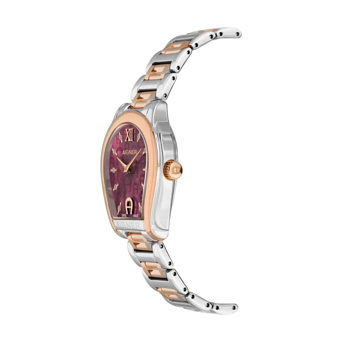 Aigner Watches Aigner Vicenza Burgundy MOP Horseshoe Crystal Dial Womens Watch Aigner Watches Aigner Vicenza Burgundy MOP Horseshoe Crystal Dial Womens Watch