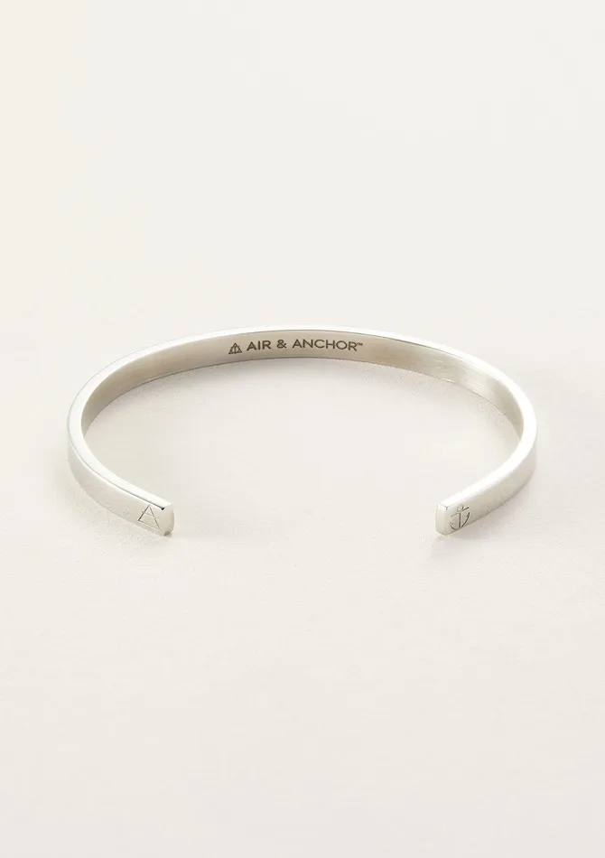 Air and Anchor Bracelets Life In Between Stainless Steel Cuff Air and Anchor Bracelets Life In Between Stainless Steel Cuff