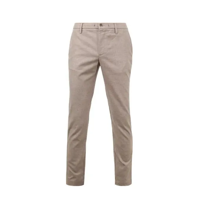 Alberto Alberto Mens Beige Pipe Jump Trouser Rings