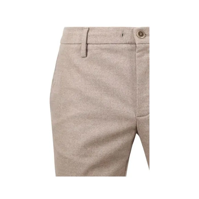 Alberto Alberto Mens Beige Pipe Jump Trouser Rings