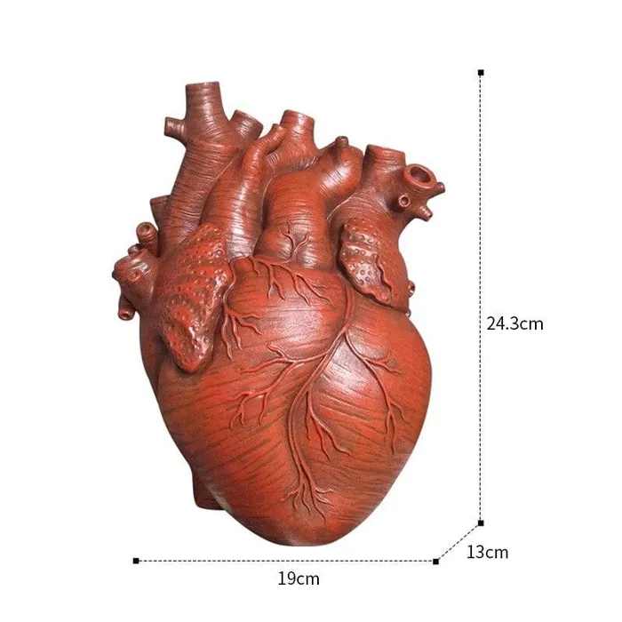 Anatomical Heart Vase wickedafstore Necklaces