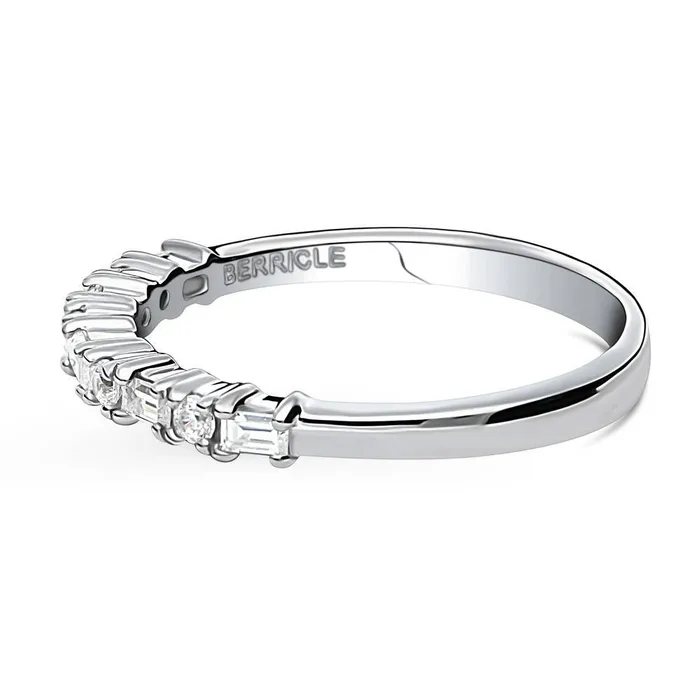 Art Deco CZ Eternity Ring in Sterling Silver BERRICLE Rings