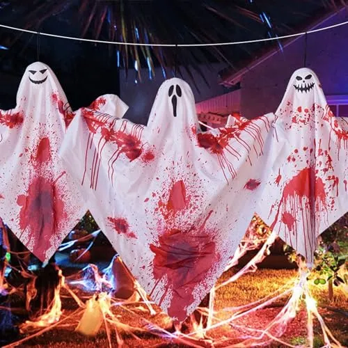 ATORSE Hanging Ghost Decoration Hanging Pendant for Haunted House Window Front Yard Style C Dropshipped via Social Commerce Network Necklaces