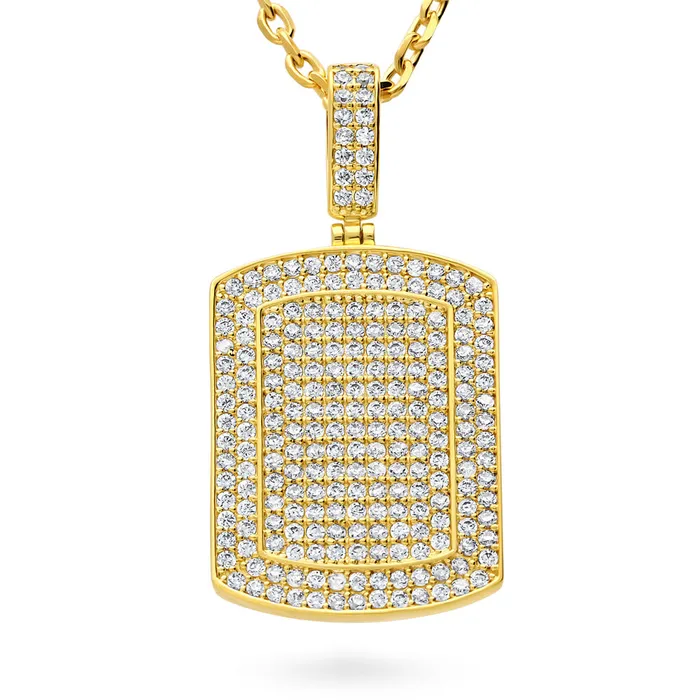 BERRICLE Dog Tag CZ Necklace Necklaces