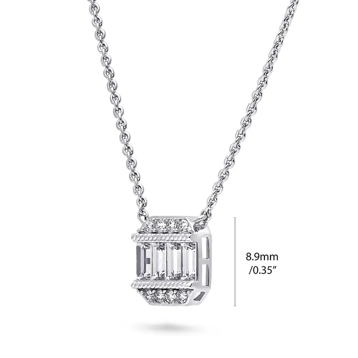 BERRICLE Earrings Vintage Inspired Art Deco CZ Set in Sterling Silver