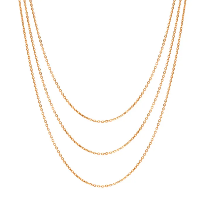 BERRICLE Necklaces Italian Rolo Chain Necklace in Sterling Silver 3 Piece